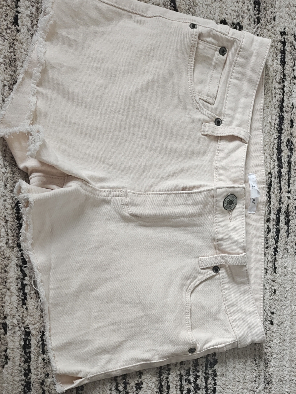 STS Blue Cream High-Rise Denim Shorts